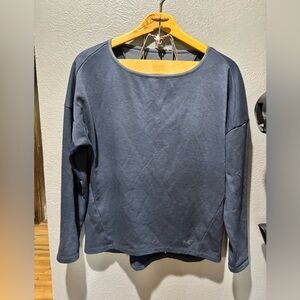 Arc’teryx Nyara Boatneck Pullover sweater Womens size small dark navy blue